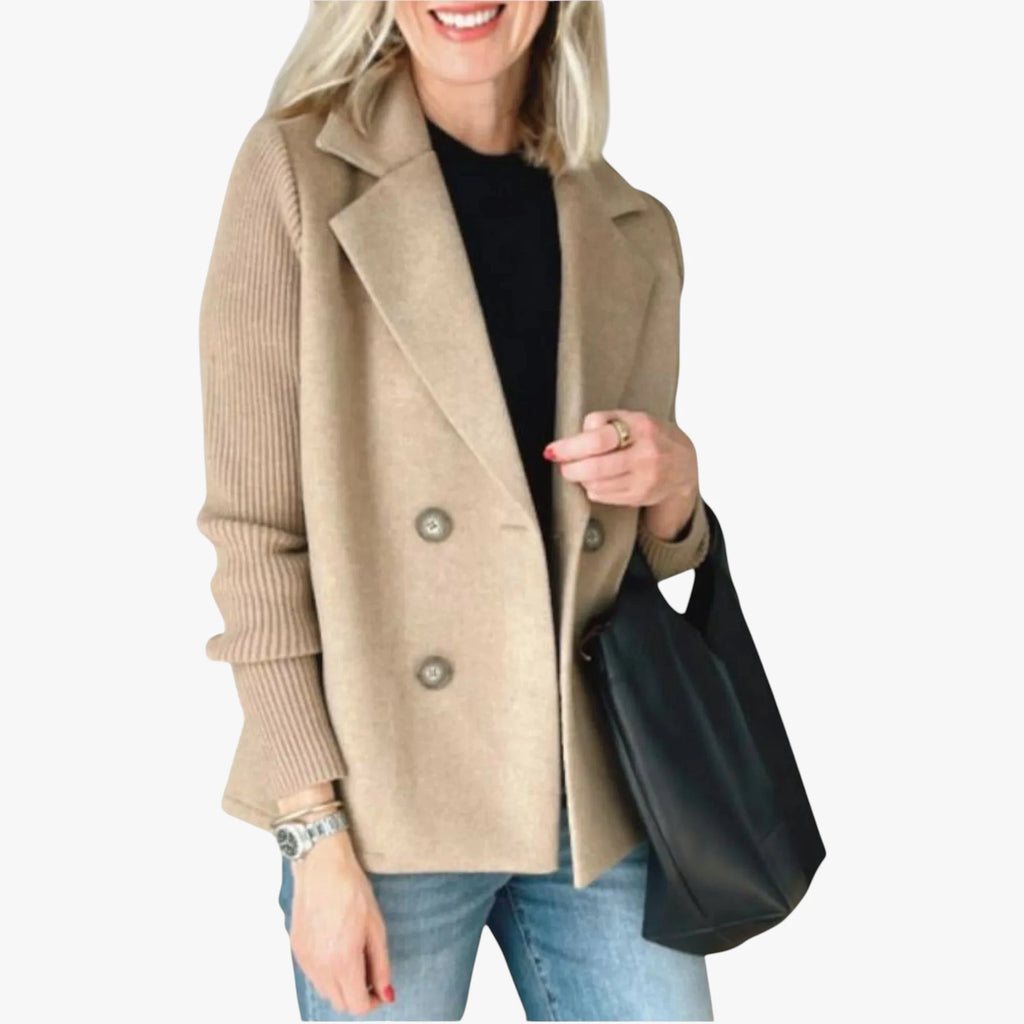 Dame Varm Slim Fit Blazer med Reverskrave