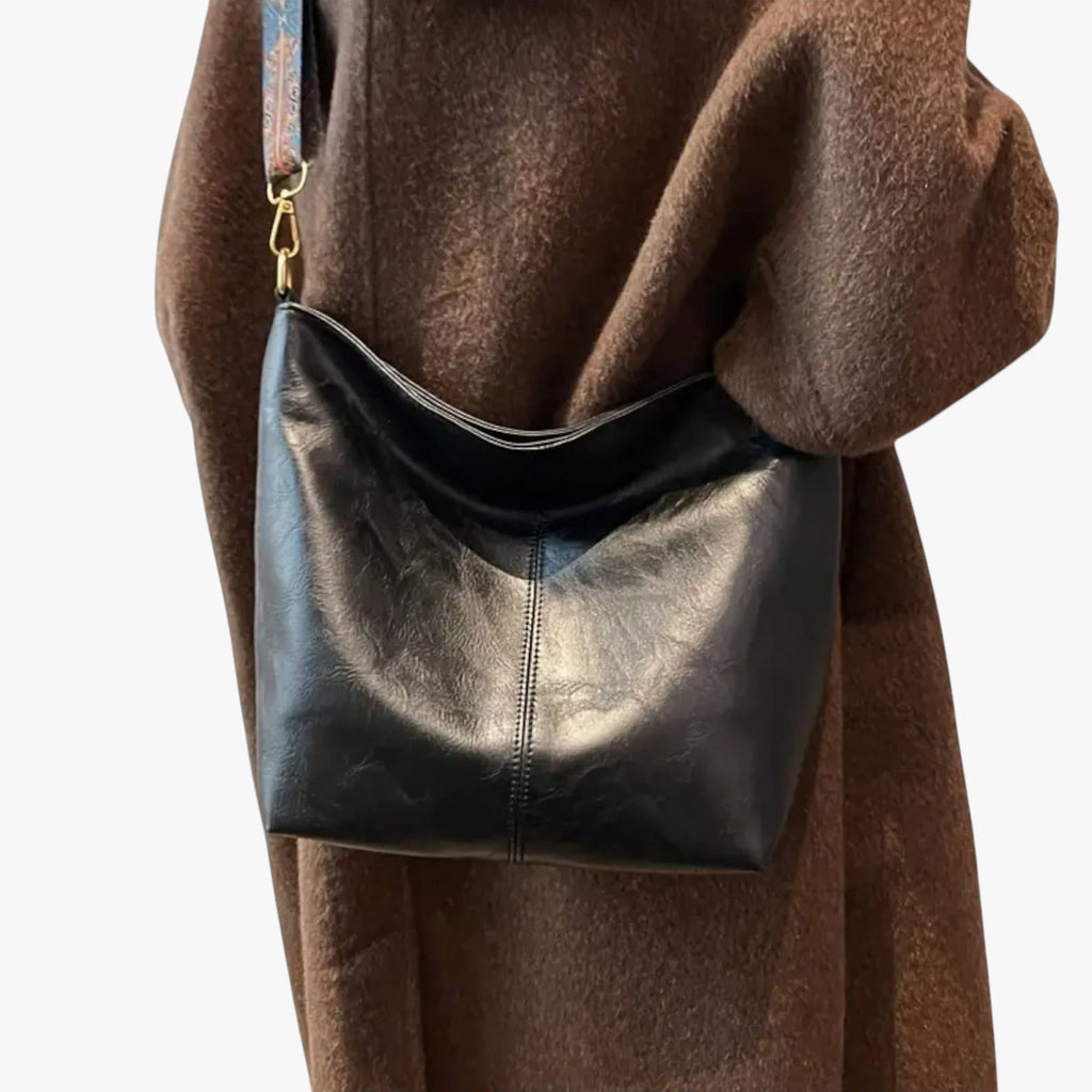 Dame Vintage Store Crossbody Taske med Lynlås og Skulderrem
