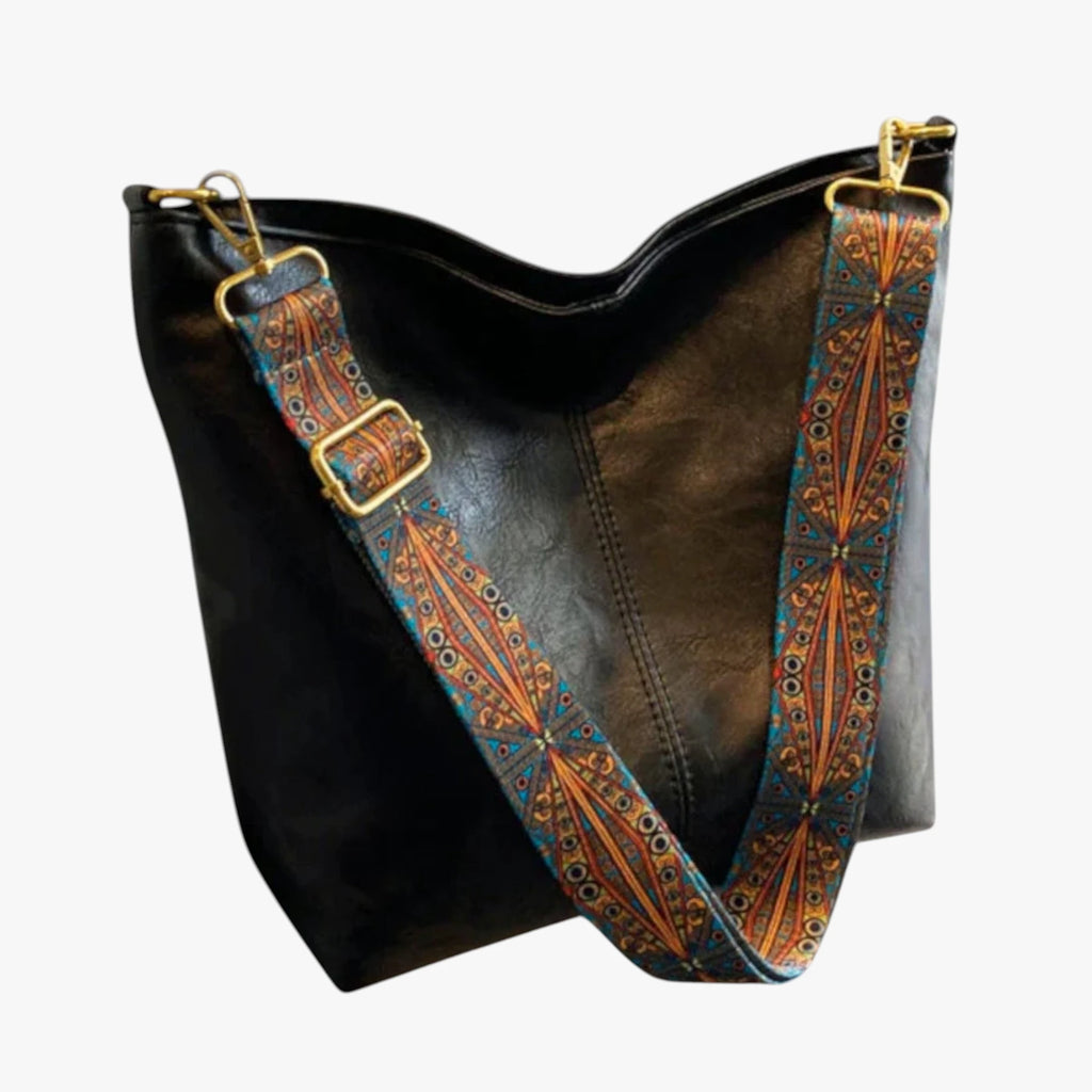 Dame Vintage Store Crossbody Taske med Lynlås og Skulderrem