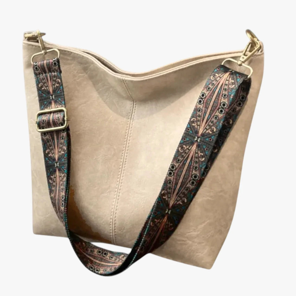 Dame Vintage Store Crossbody Taske med Lynlås og Skulderrem