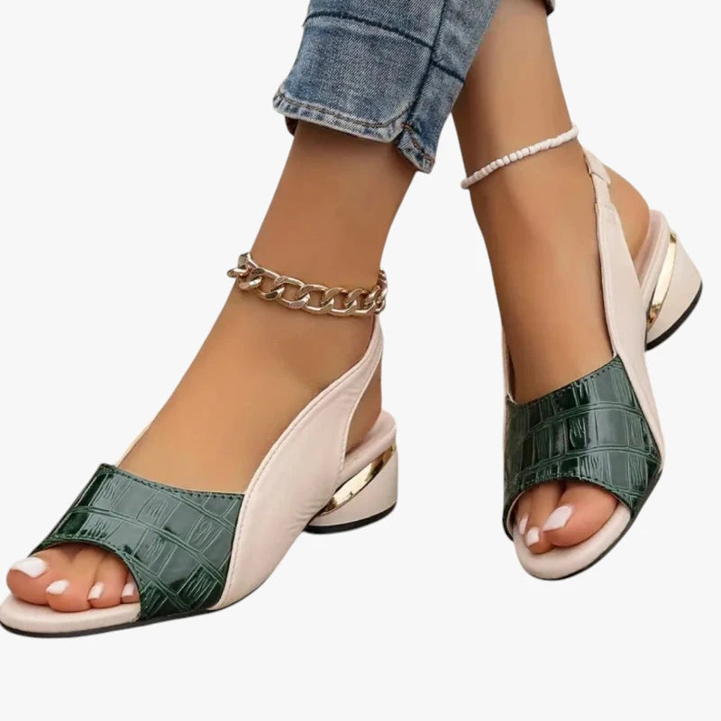 Dame Blokhæl Sandaler med Rem