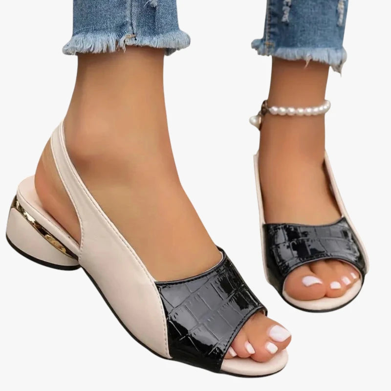 Dame Blokhæl Sandaler med Rem