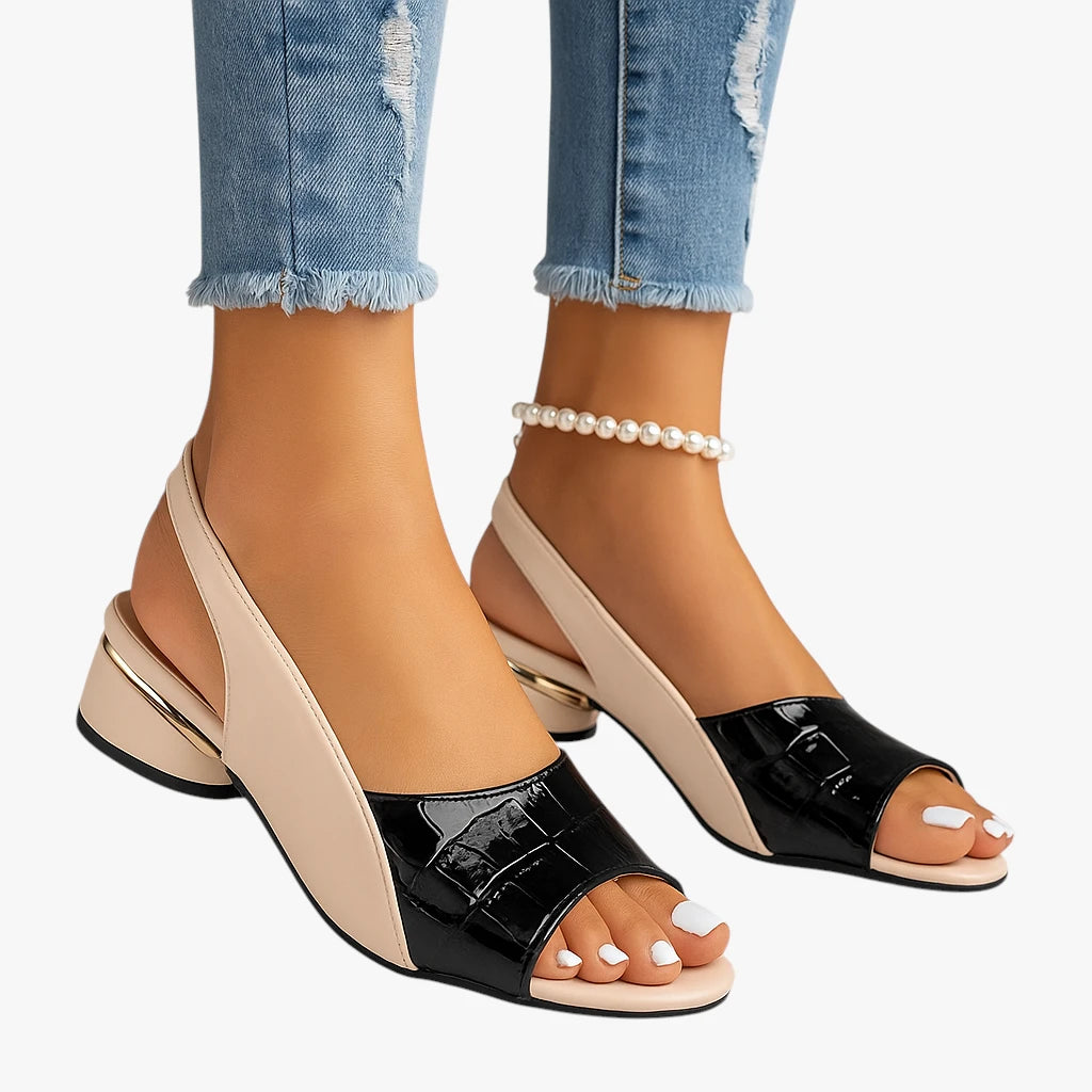 Dame Blokhæl Sandaler med Rem