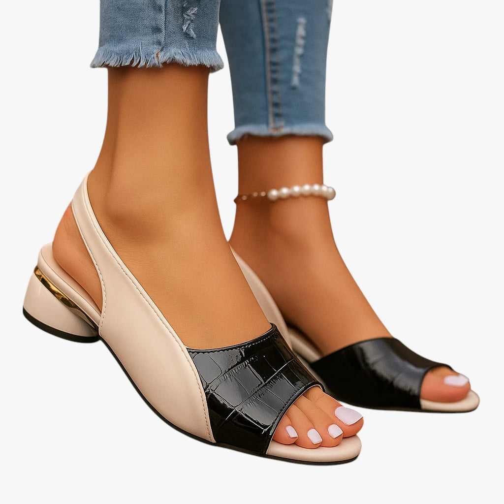 Dame Blokhæl Sandaler med Rem