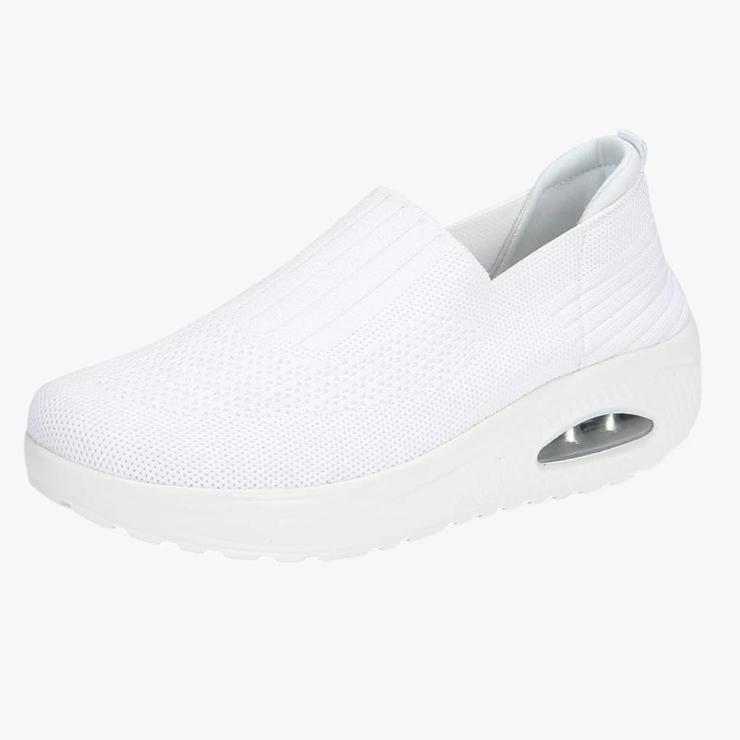 Dame Lette Slip-on Sneakers med Hæl og Svangstøtte