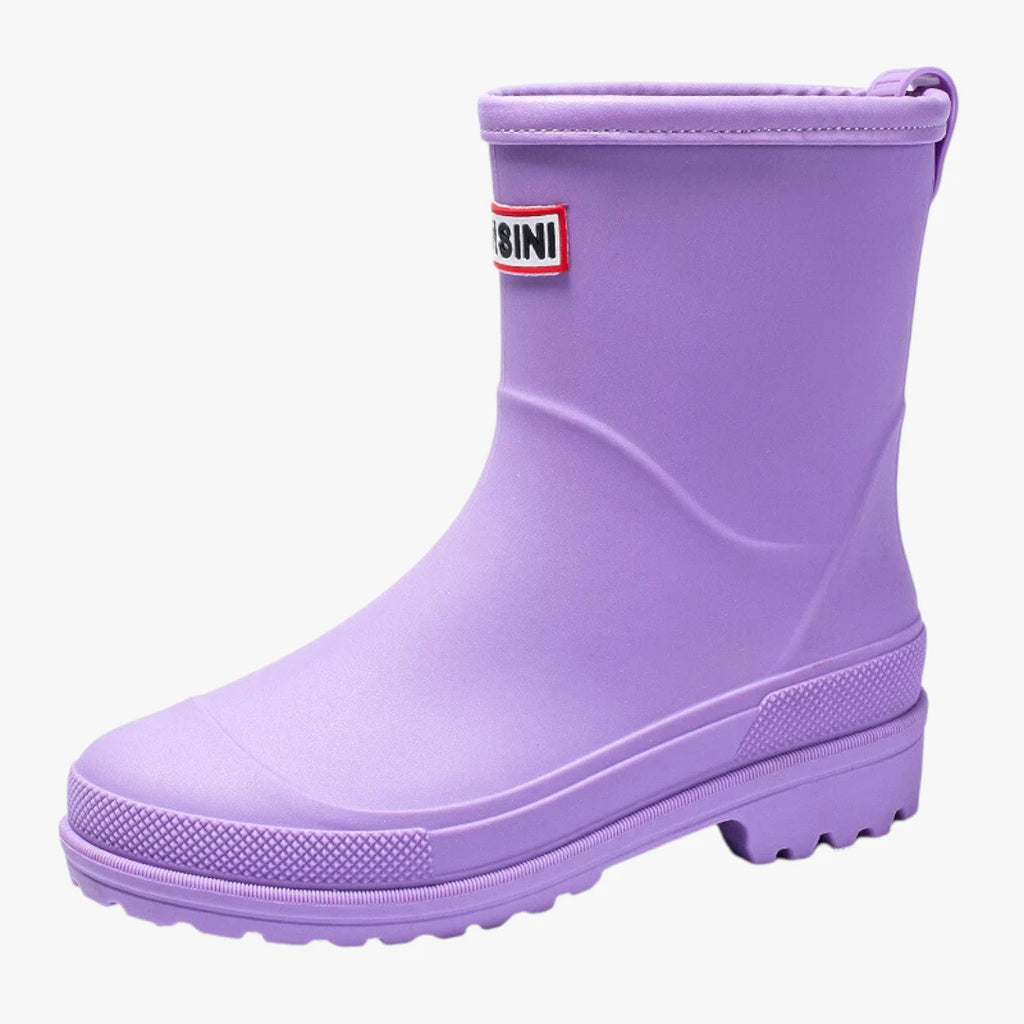 Dame Vandtætte Slip-on Gummistøvler med Hæl