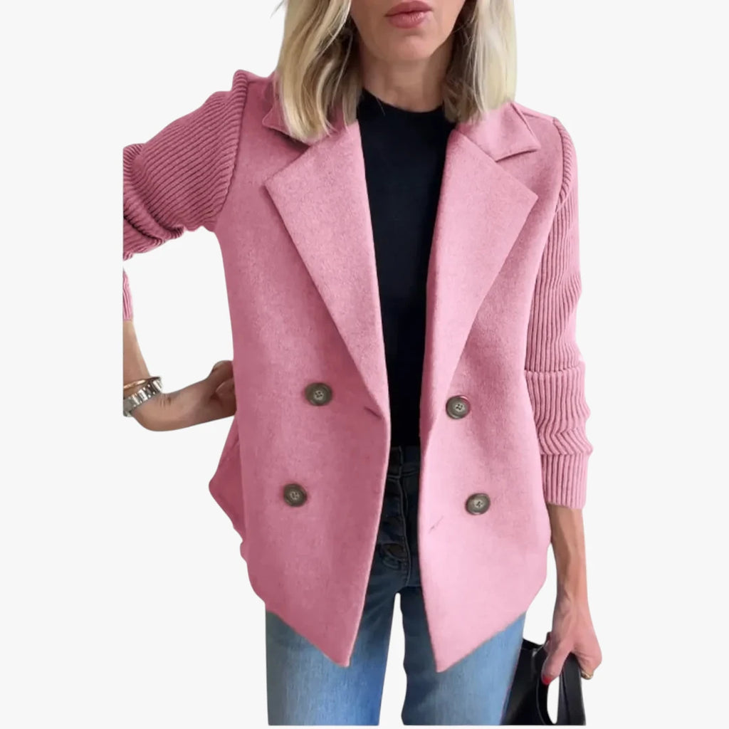 Dame Varm Slim Fit Blazer med Reverskrave