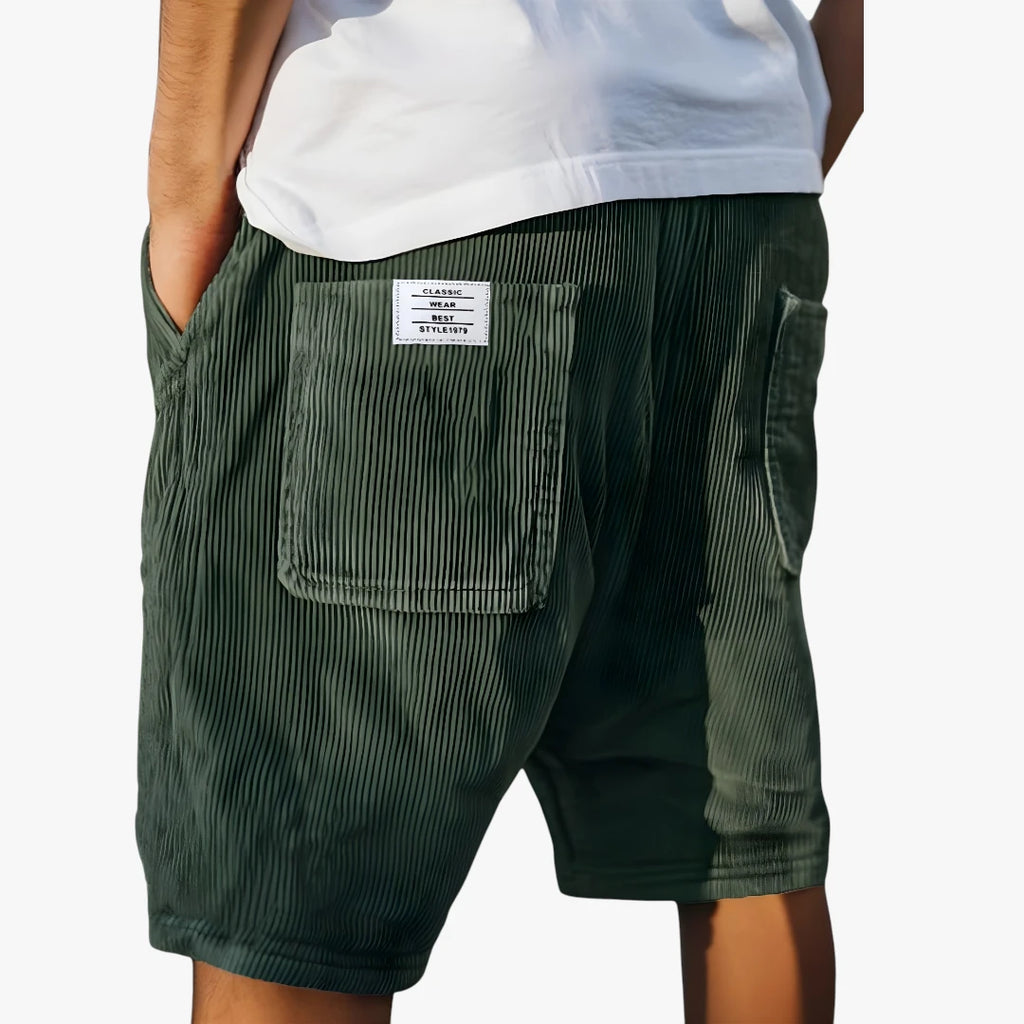 Herre Løse Shorts med Knælange og Sidelommer