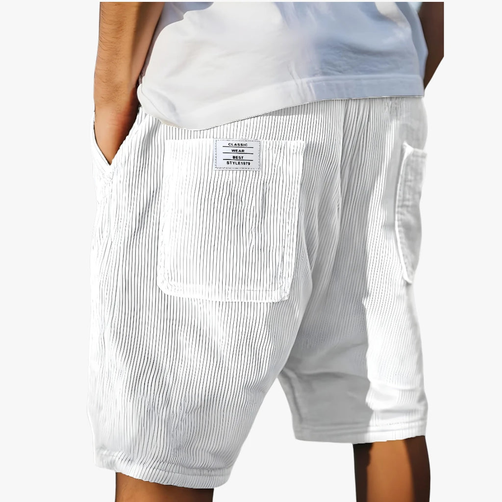 Herre Løse Shorts med Knælange og Sidelommer