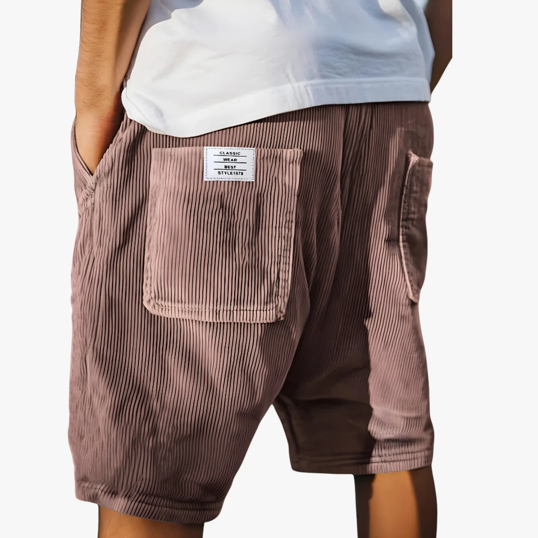 Herre Løse Shorts med Knælange og Sidelommer