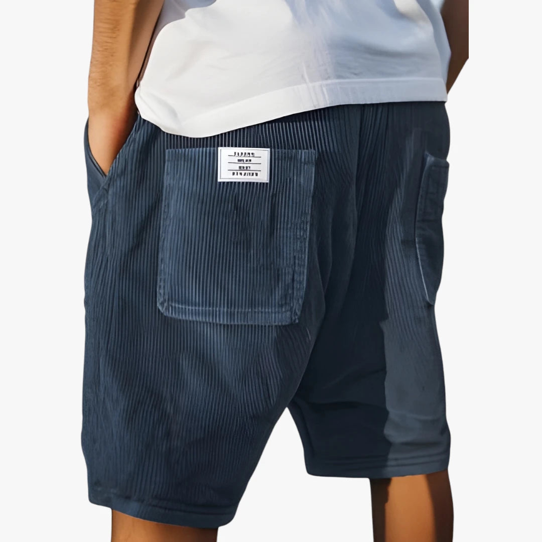 Herre Løse Shorts med Knælange og Sidelommer