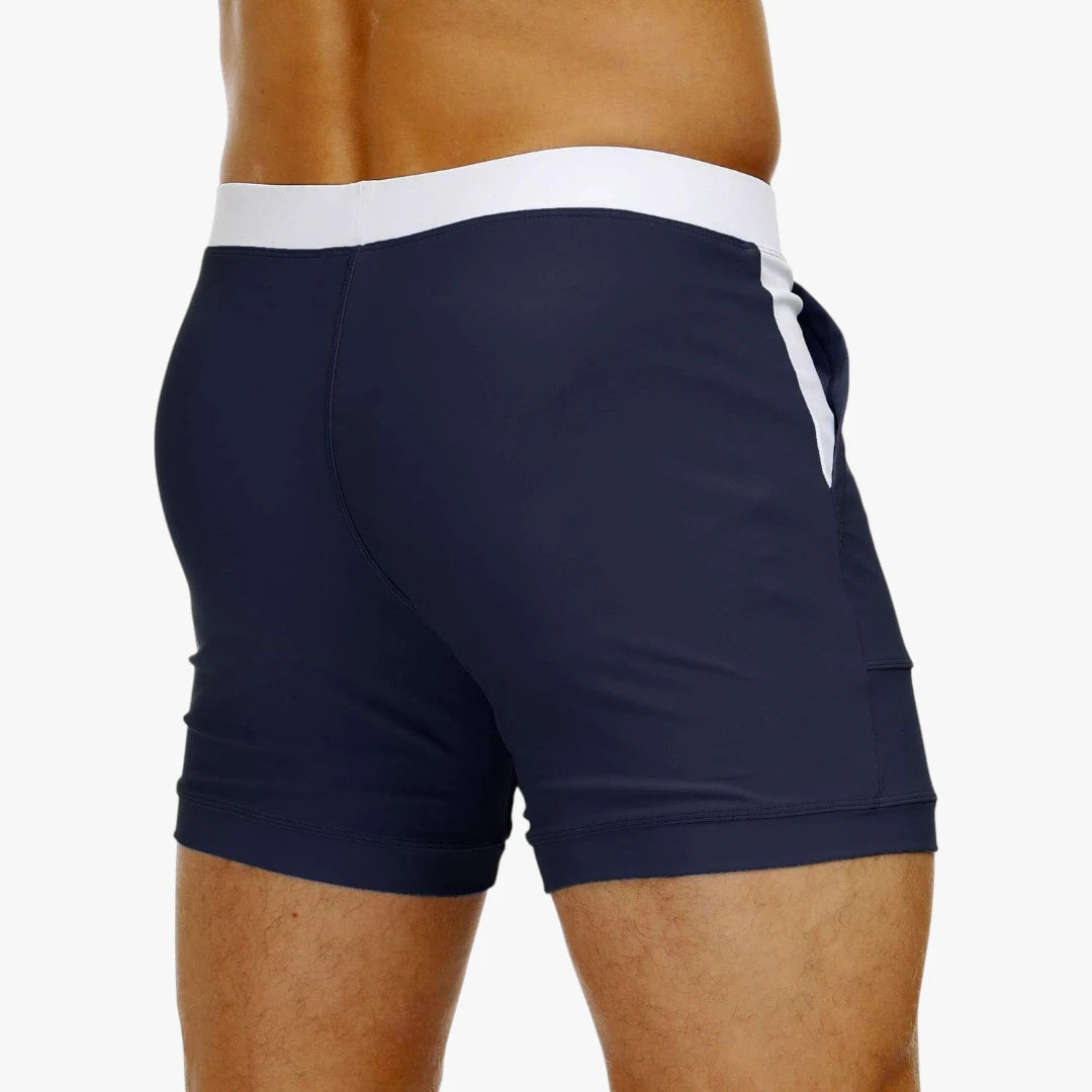 Herre Bade Shorts med Lommer og Snøre