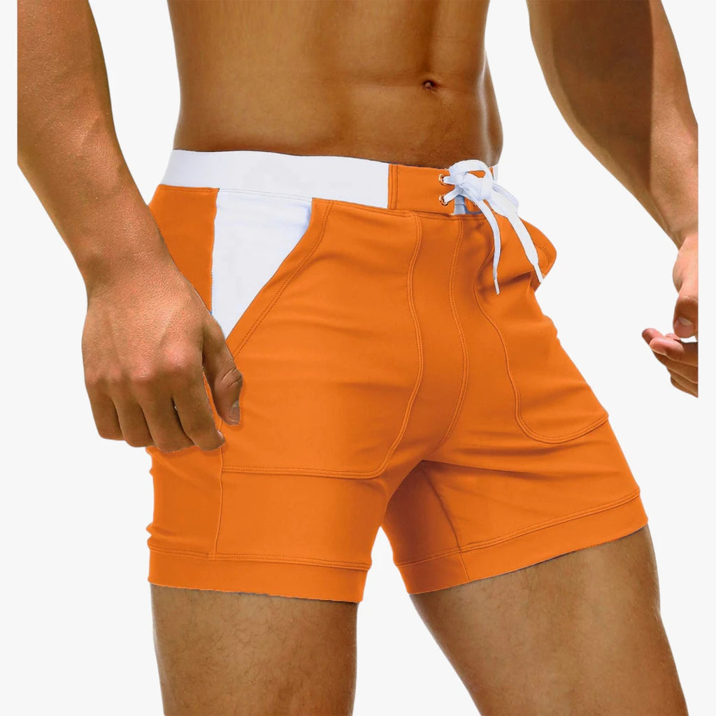 Herre Bade Shorts med Lommer og Snøre