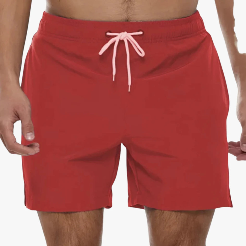 Herre Badeshorts med Snoretræk og Lommer