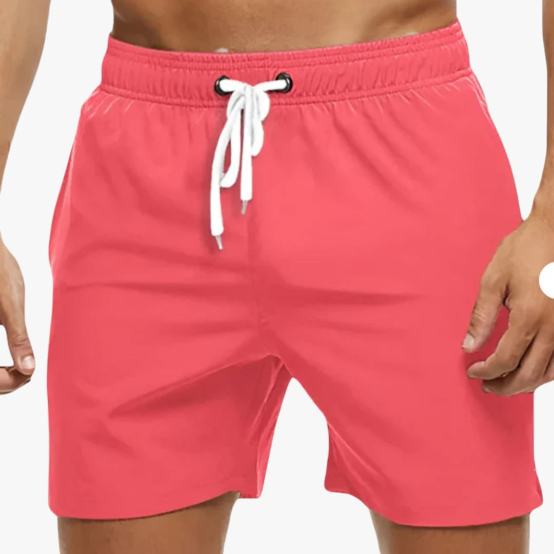Herre Badeshorts med Snoretræk og Lommer