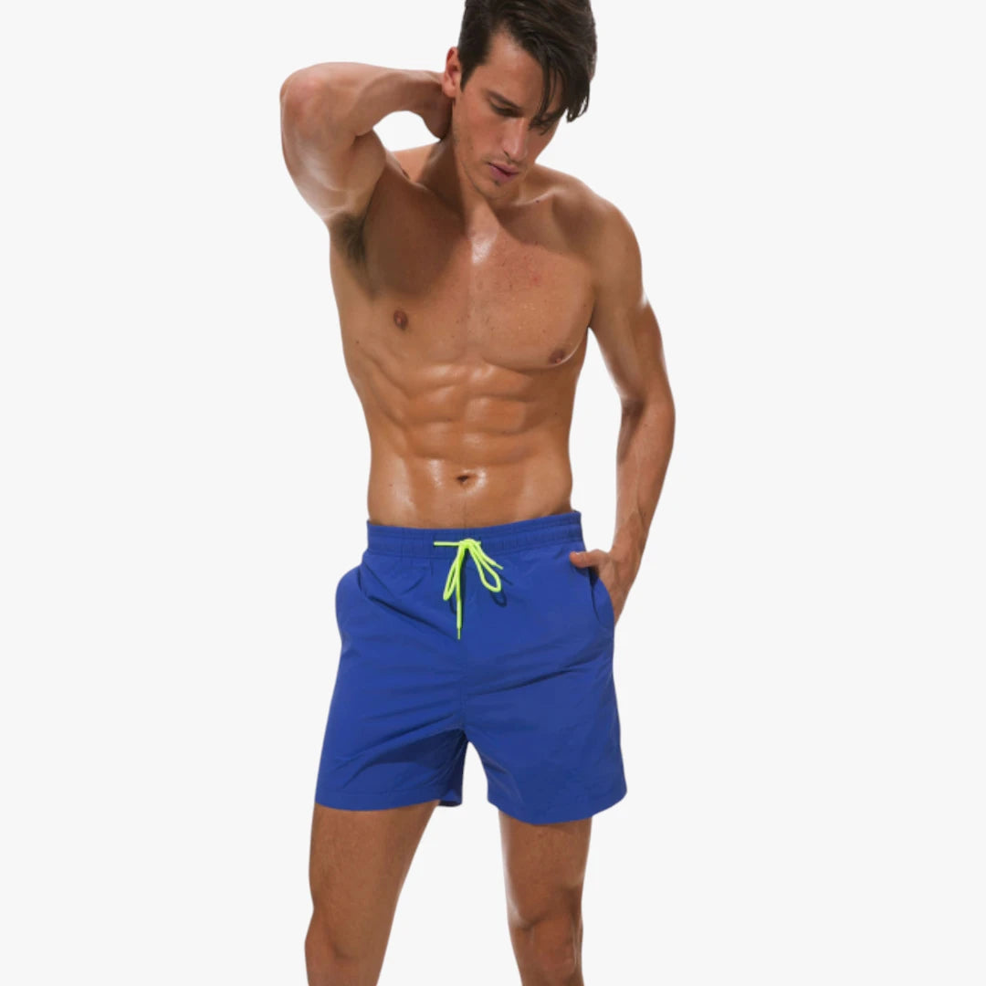 Herre Badeshorts med Snoretræk og Lommer