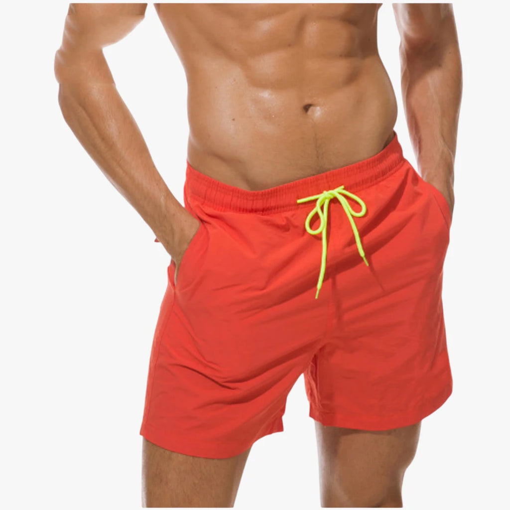 Herre Badeshorts med Snoretræk og Lommer