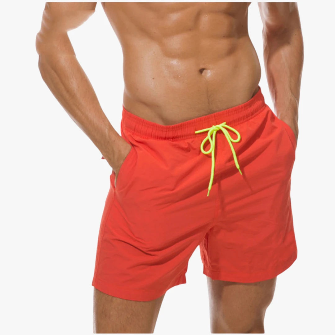 Herre Badeshorts med Snoretræk og Lommer