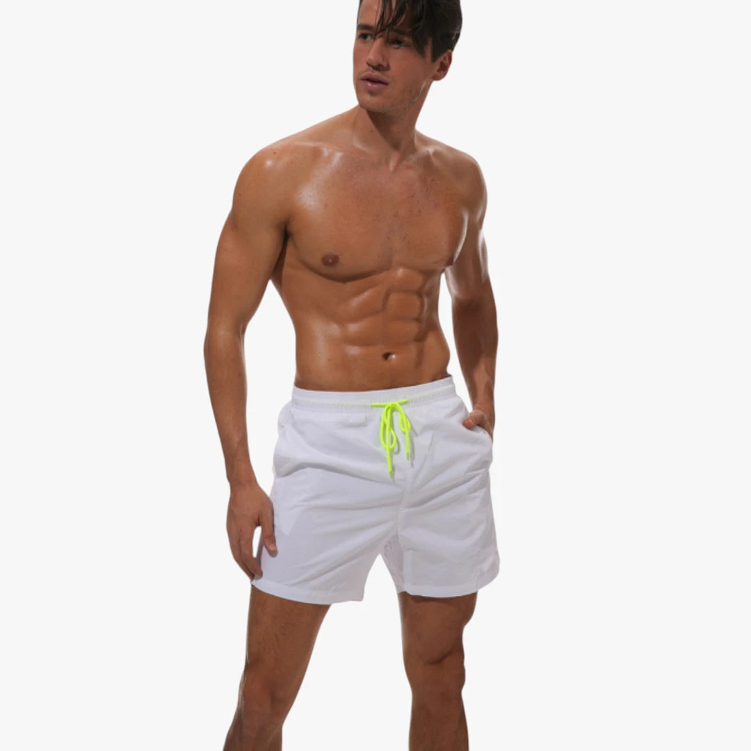 Herre Badeshorts med Snoretræk og Lommer