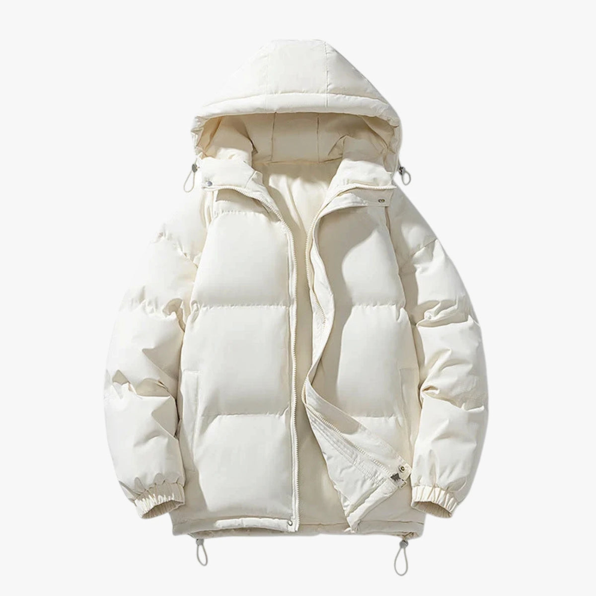 Herre Bomber Quiltet Vinterjakke med For