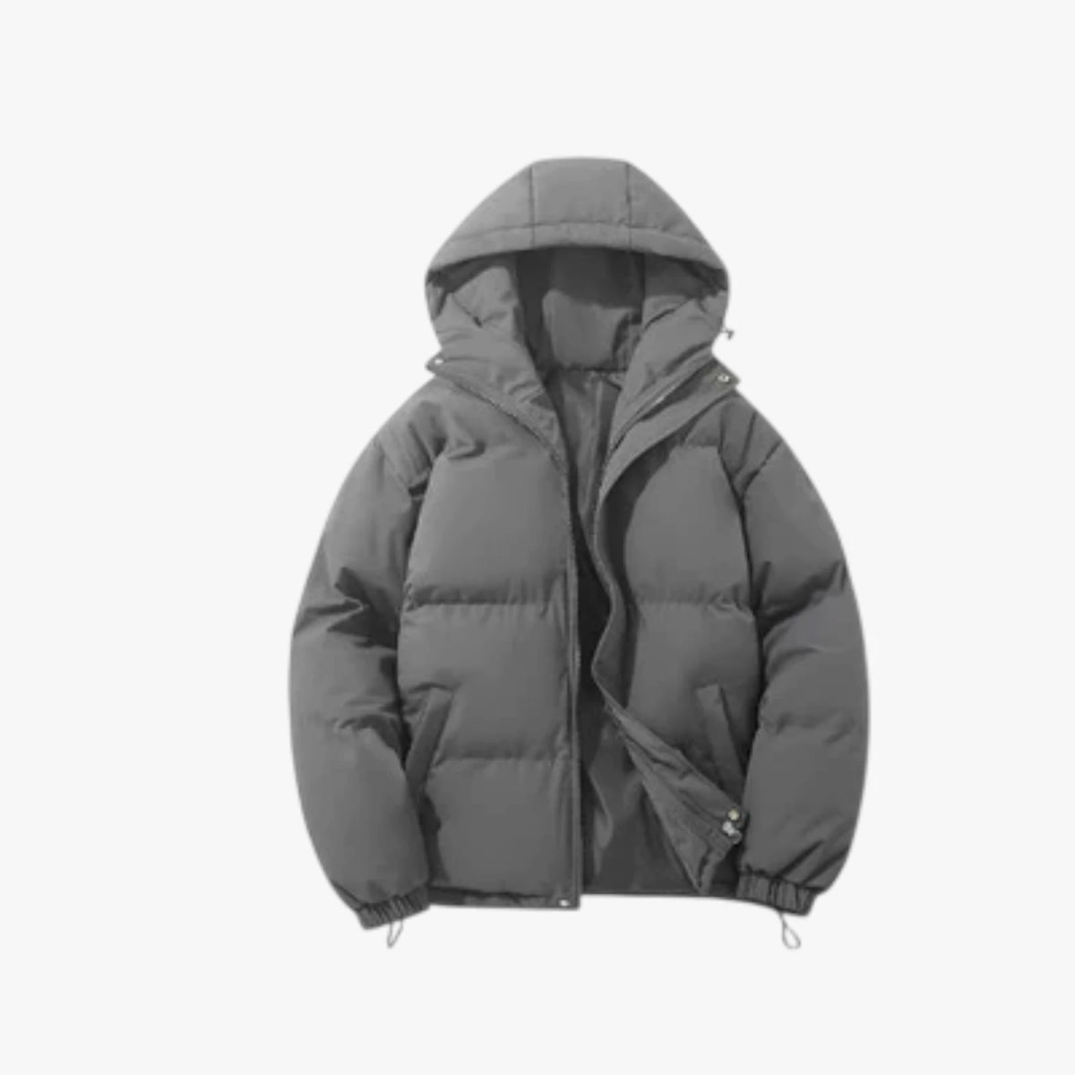 Herre Bomber Quiltet Vinterjakke med For