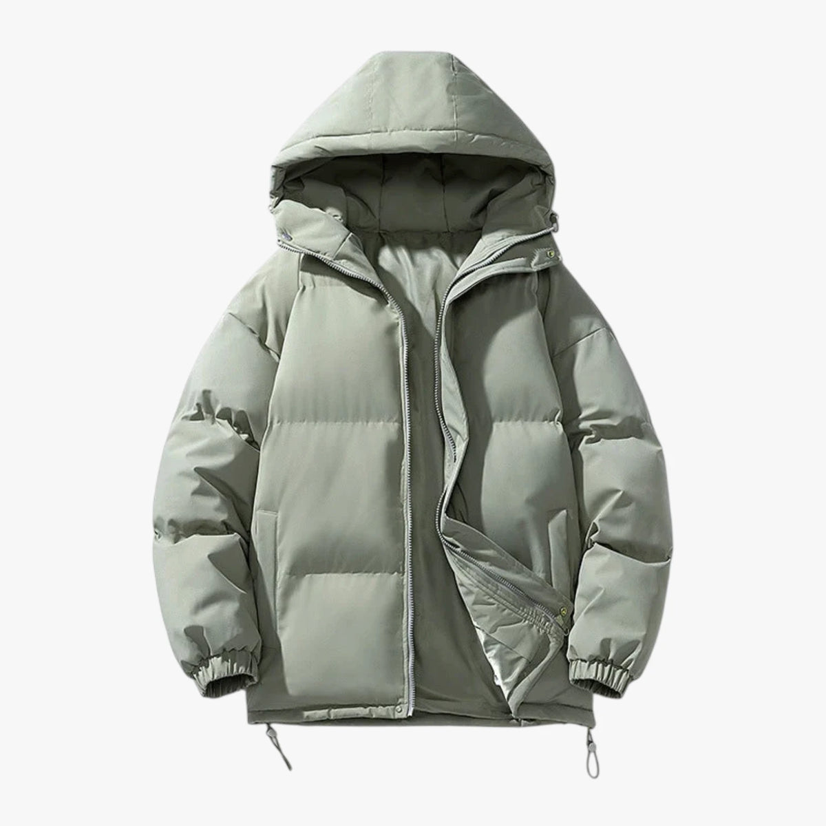 Herre Bomber Quiltet Vinterjakke med For