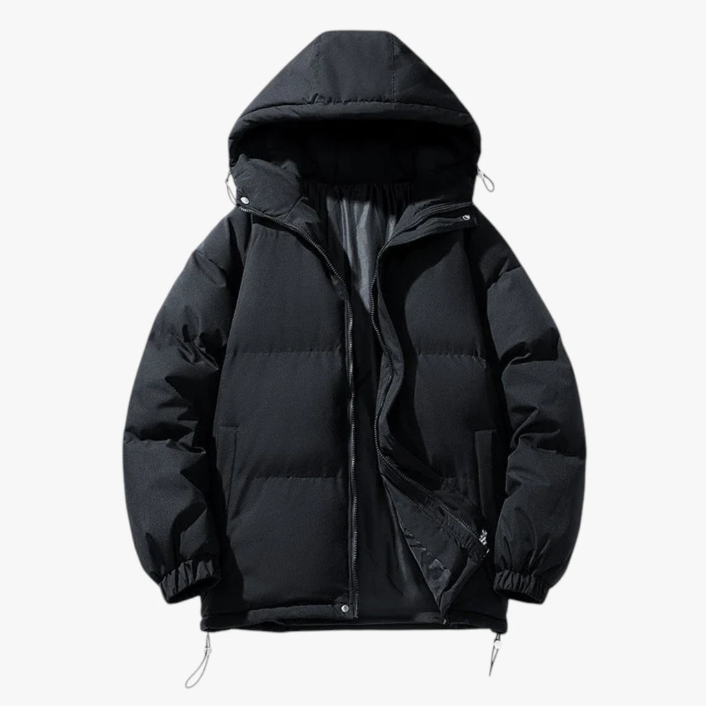 Herre Bomber Quiltet Vinterjakke med For