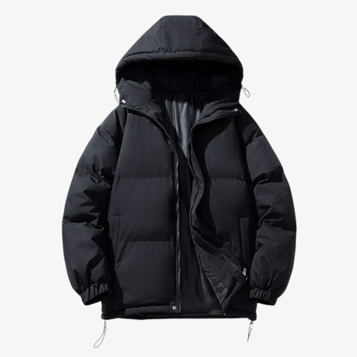 Herre Bomber Quiltet Vinterjakke med For