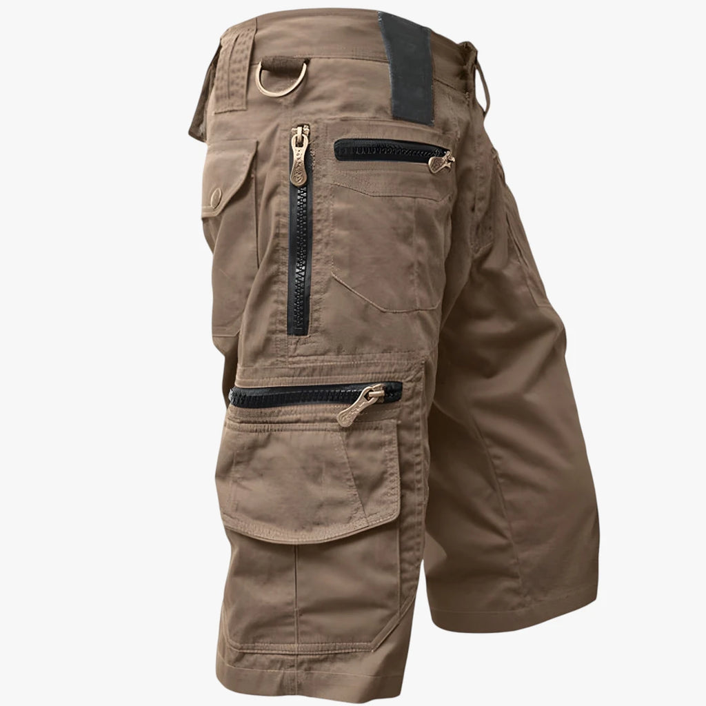 Herre Cargo Shorts med Lynlås og Lommer
