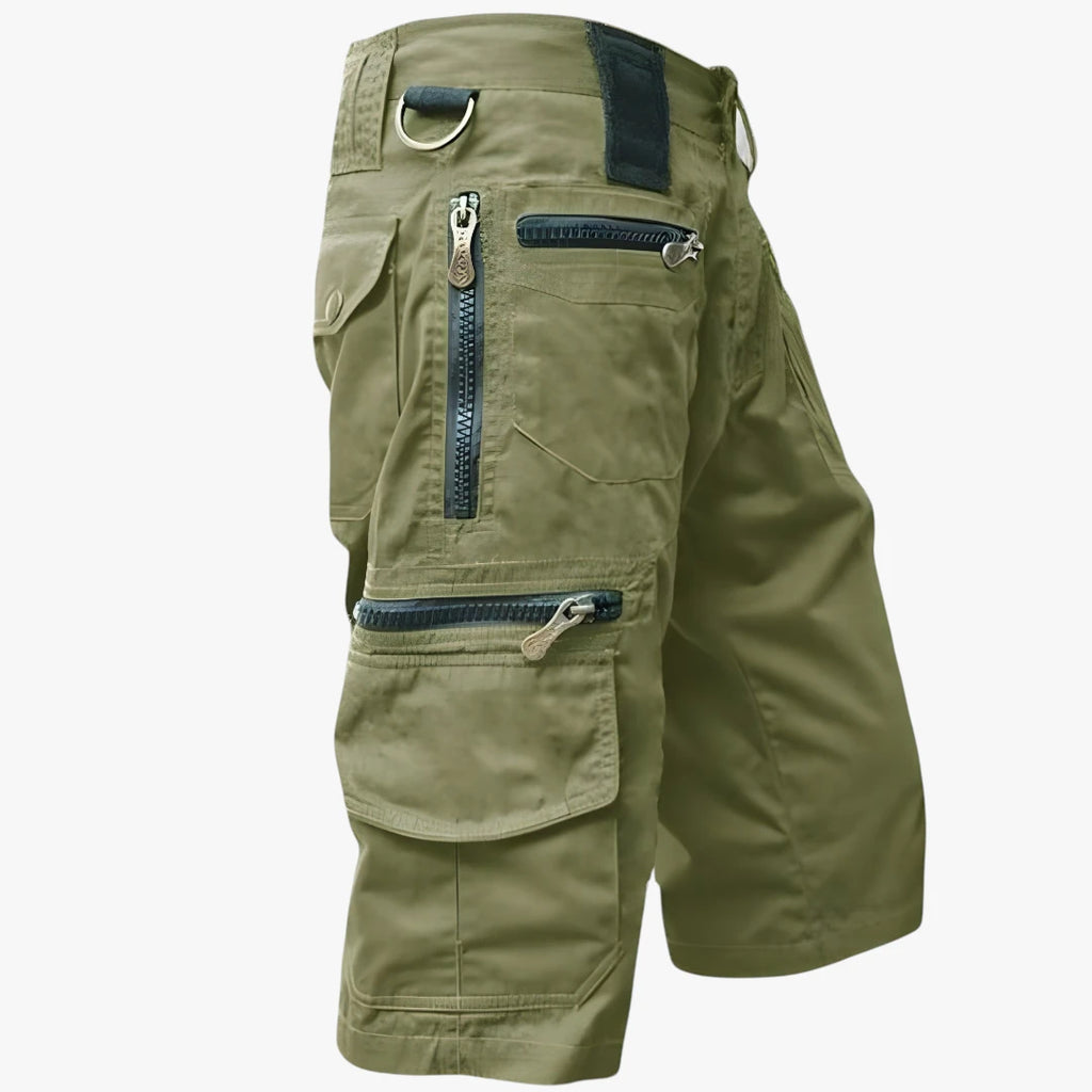 Herre Cargo Shorts med Lynlås og Lommer