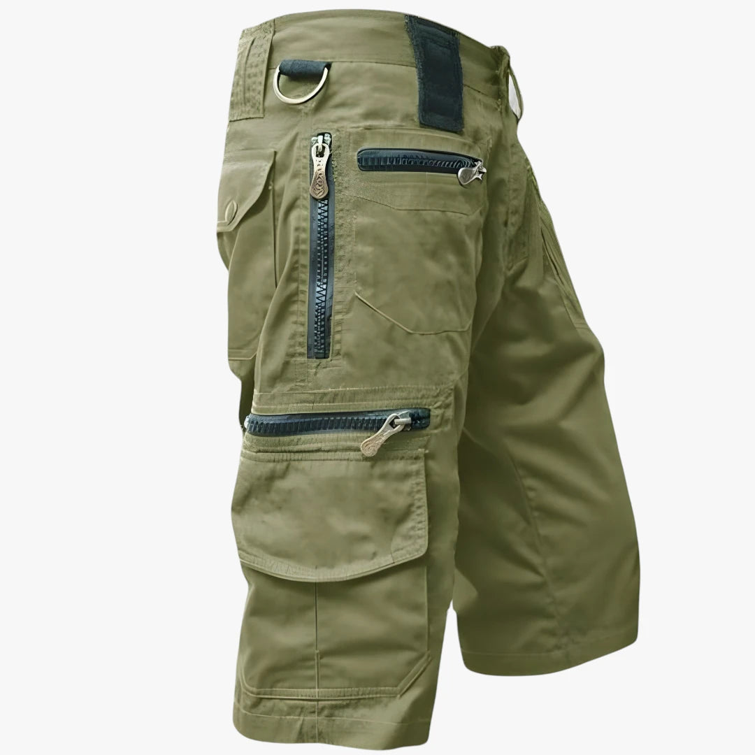 Herre Cargo Shorts med Lynlås og Lommer