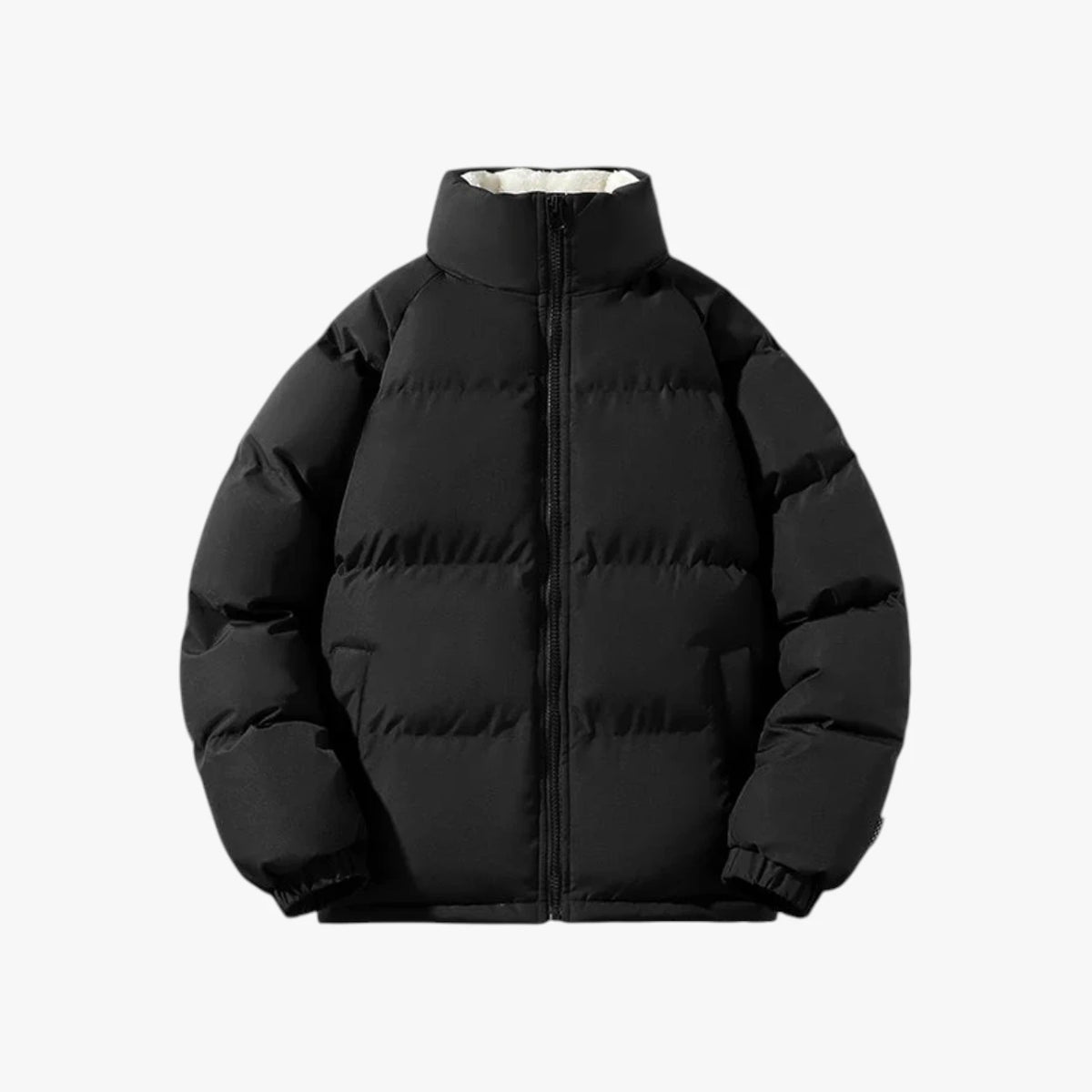 Herre Fleece Quiltet Vinterjakke med For