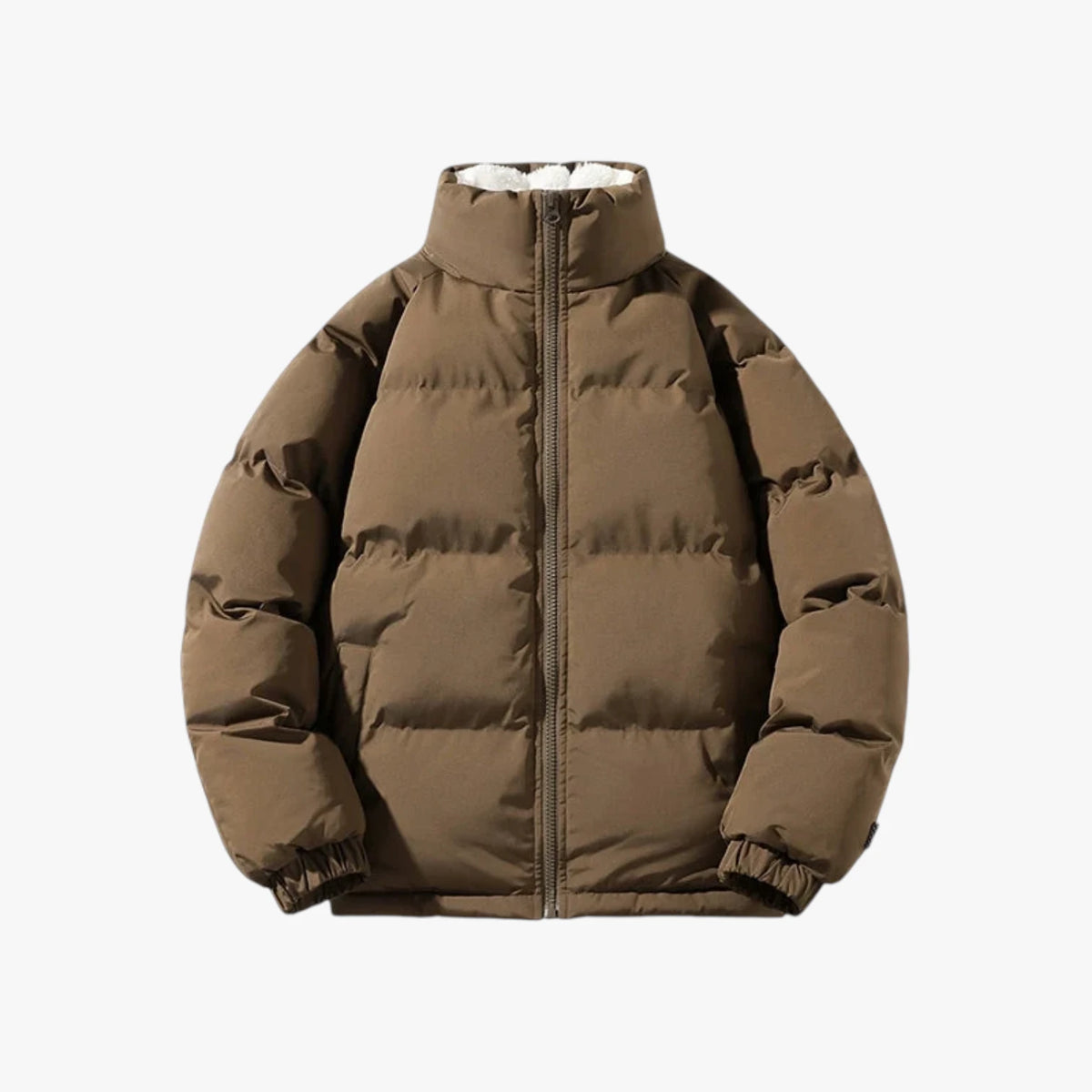 Herre Fleece Quiltet Vinterjakke med For