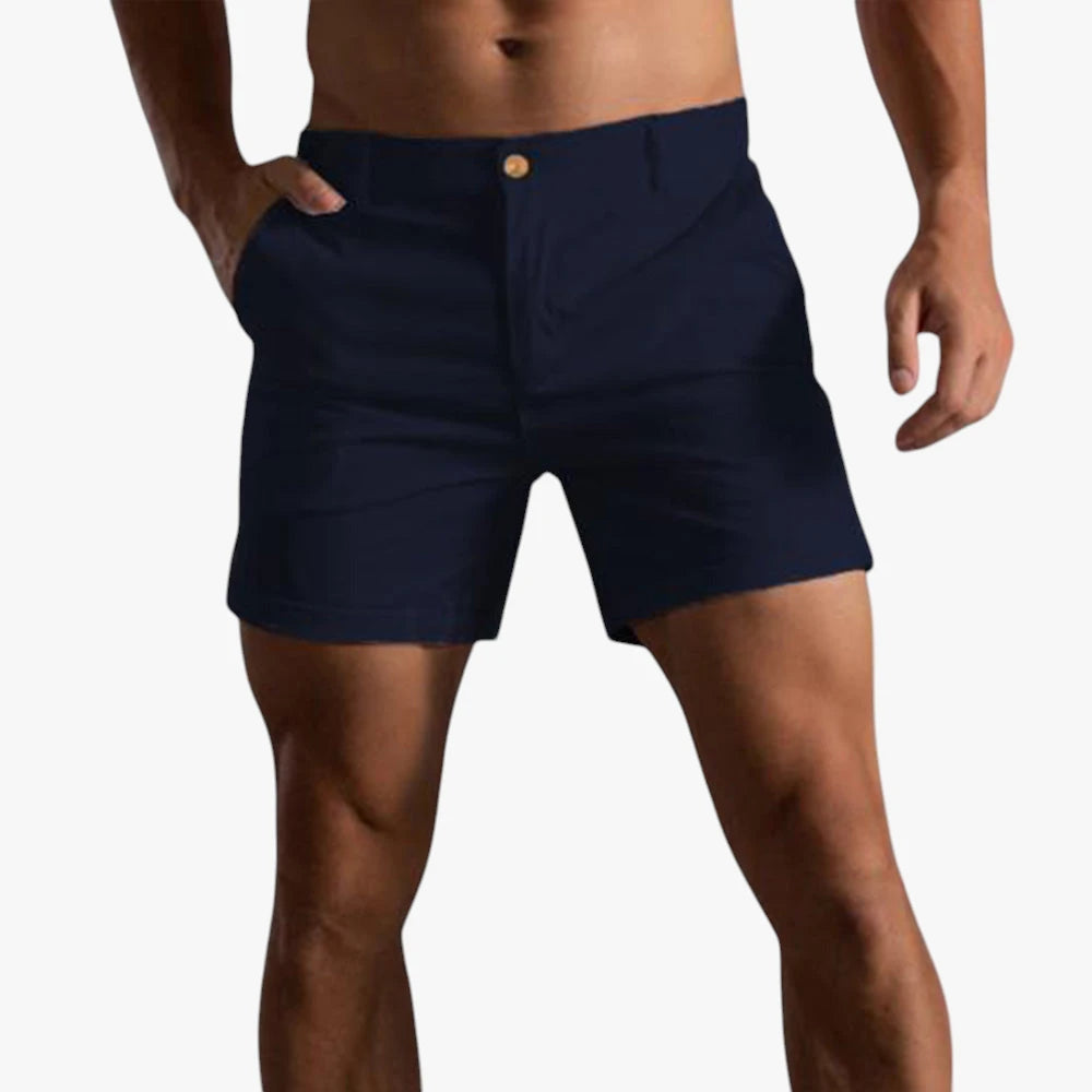 Herre Golfshorts med Lommer og Lynlås