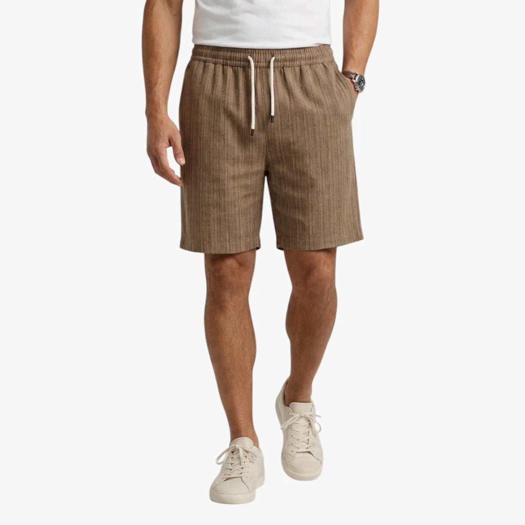 Herre Knælange Shorts med Sidelommer og Snøre