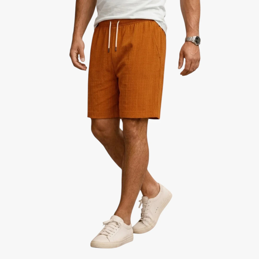 Herre Knælange Shorts med Sidelommer og Snøre