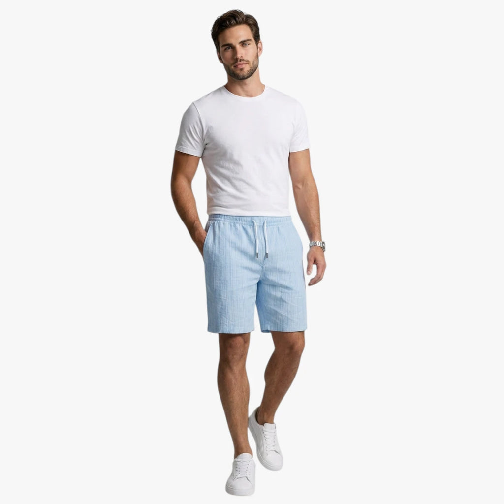 Herre Knælange Shorts med Sidelommer og Snøre
