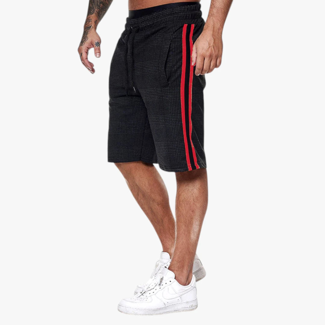 Herre Knælange Shorts med Snøre og Sidelommer