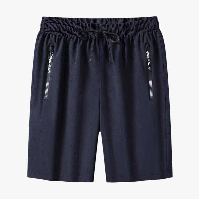 Herre Knælange Træningsshorts med Lommer og Lynlås