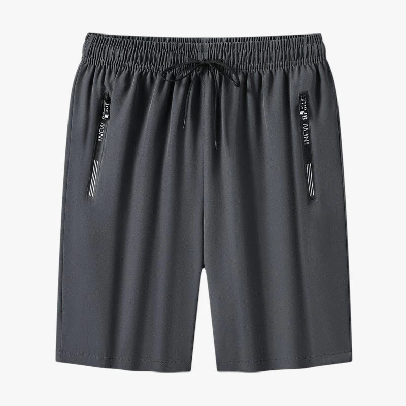 Herre Knælange Træningsshorts med Lommer og Lynlås