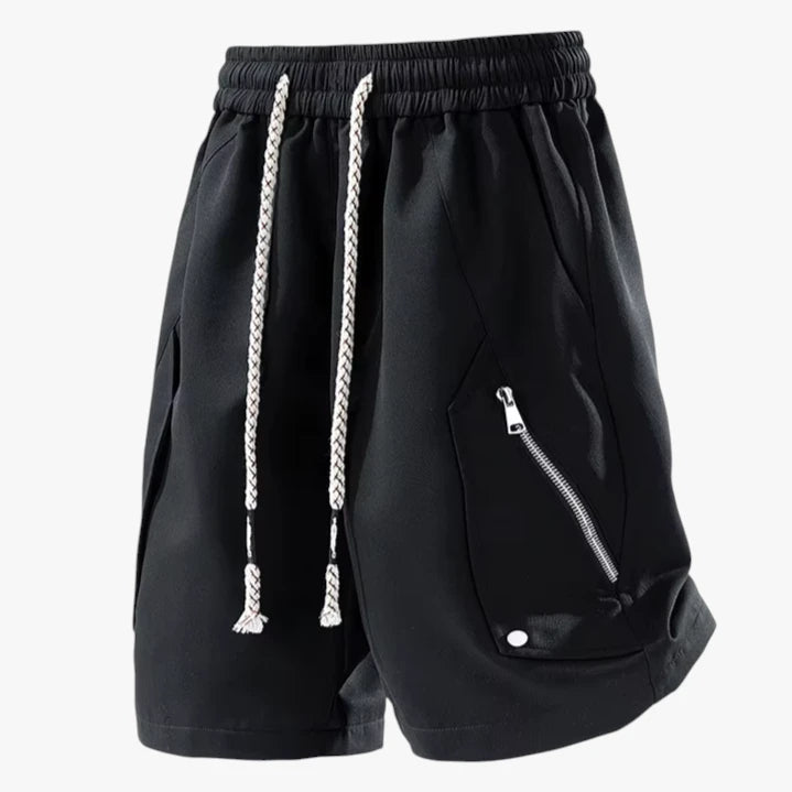 Herre Knælange Træningsshorts med Snøre og Sidelommer