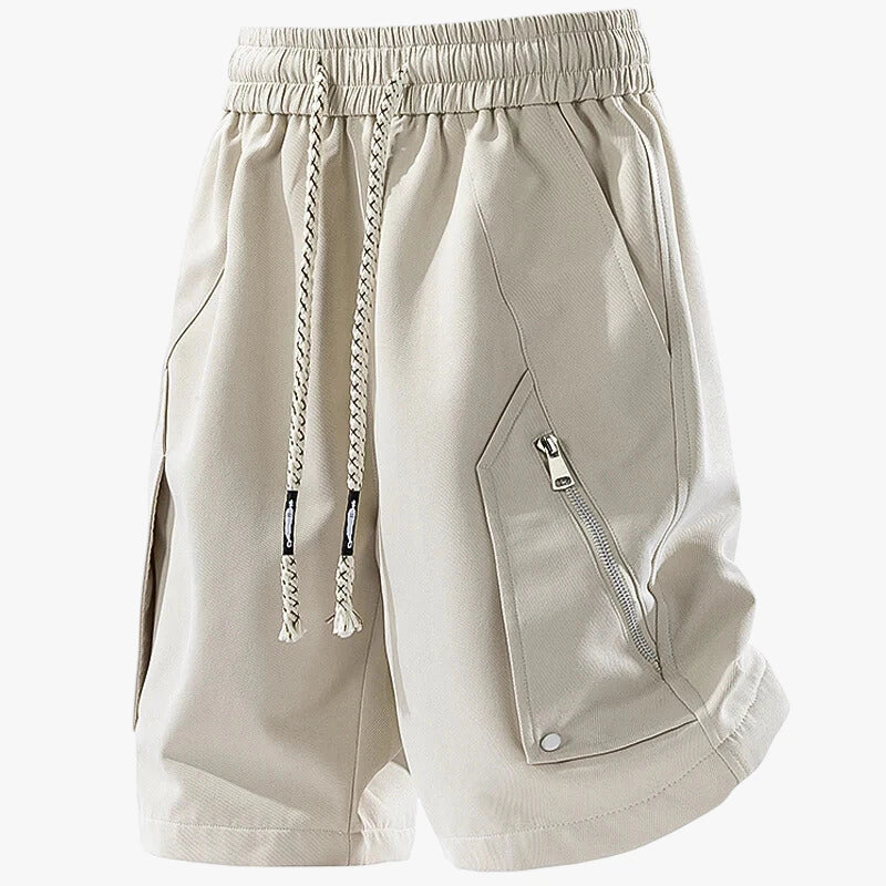 Herre Knælange Træningsshorts med Snøre og Sidelommer