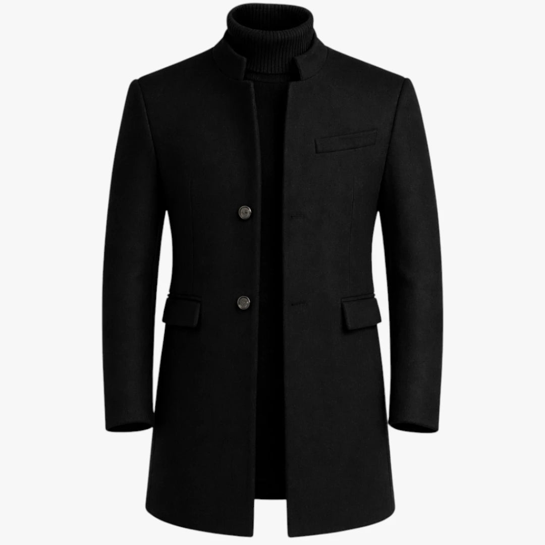 Herre Lang Slim Fit Frakke med For
