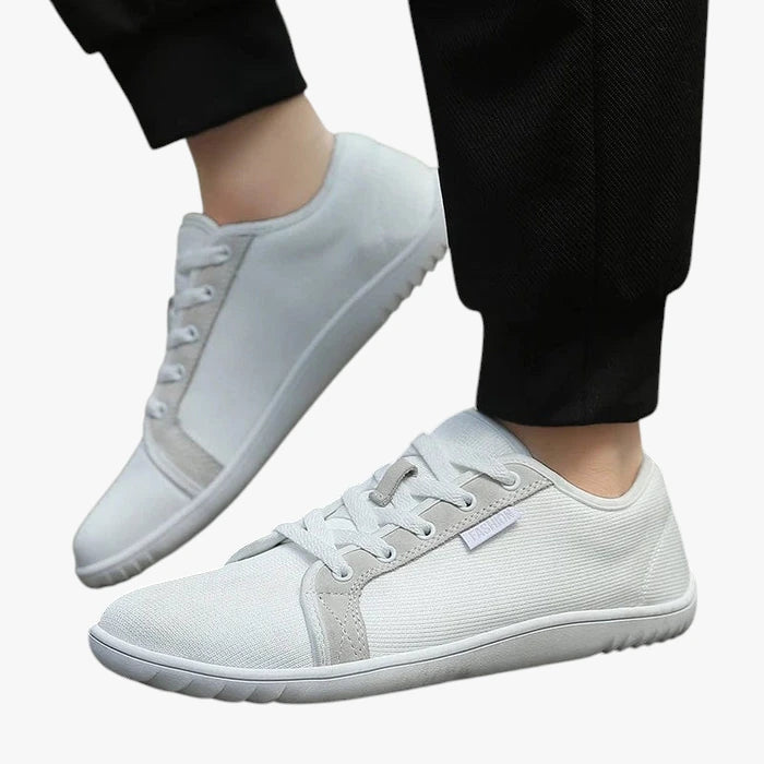 Herre Lette Brede Sneakers med Snøre og Flade såler