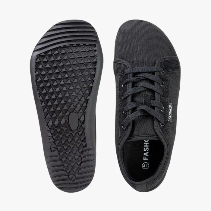 Herre Lette Brede Sneakers med Snøre og Flade såler
