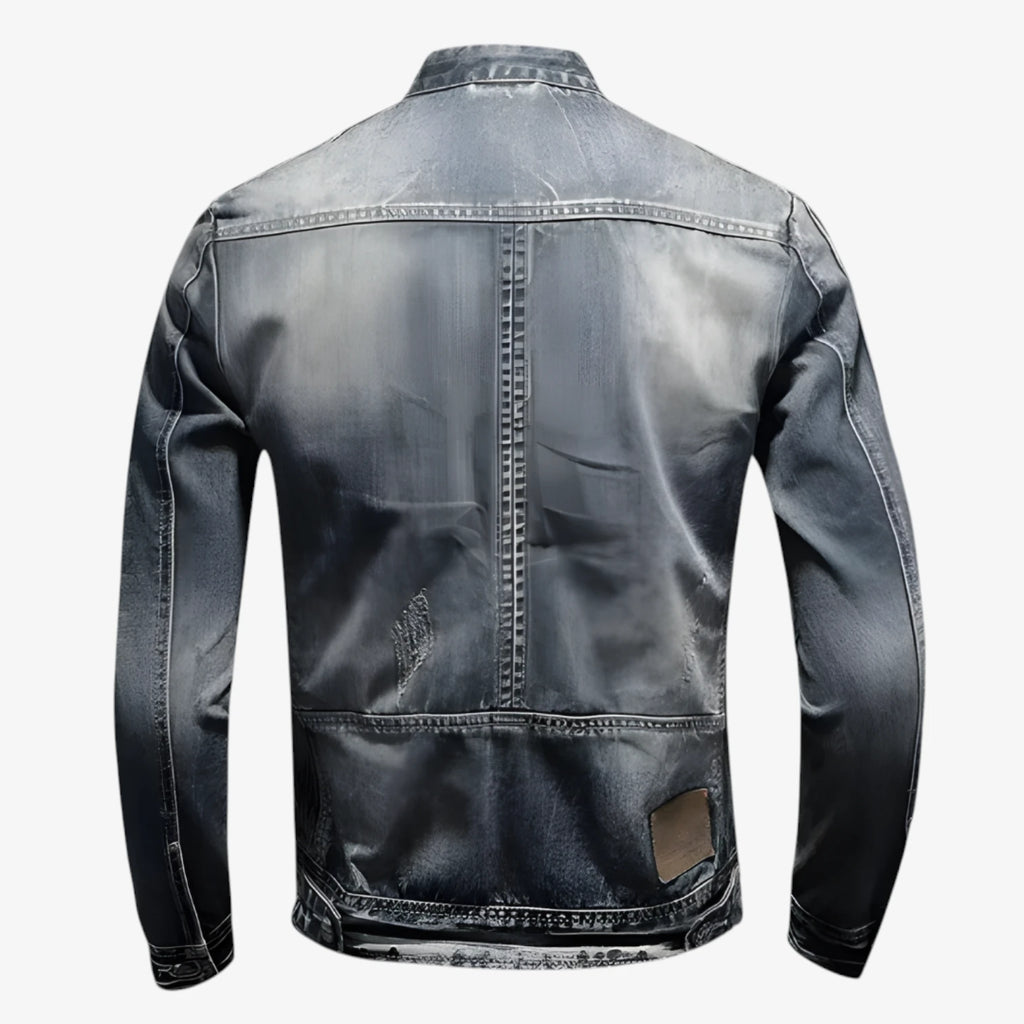 Herre Overgangsjakke Denimjakke med For