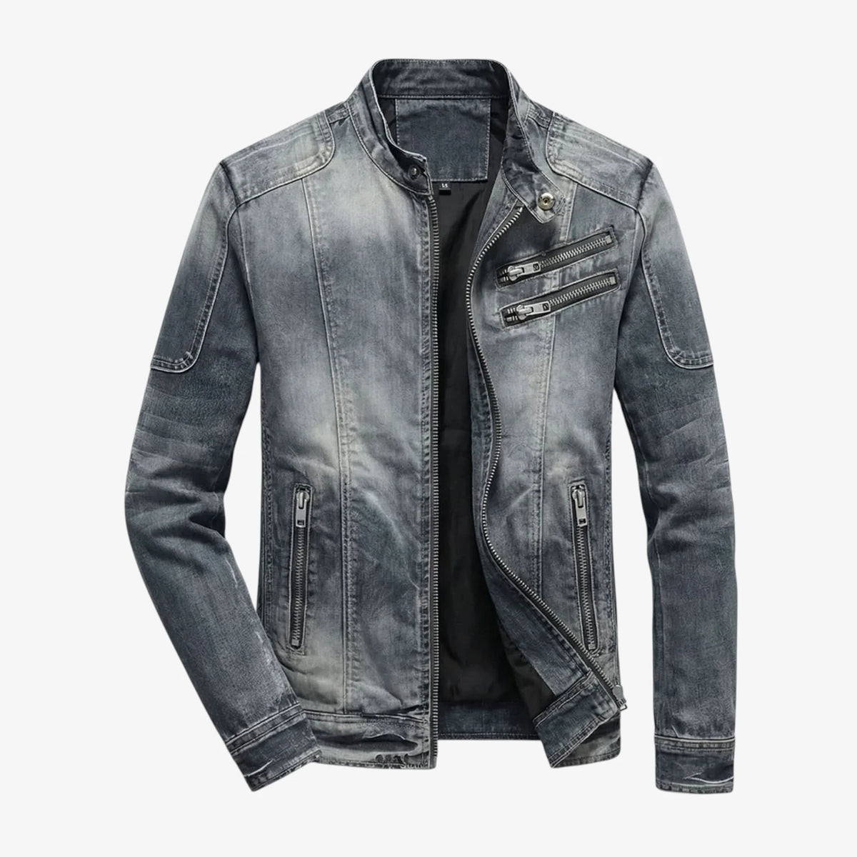 Herre Overgangsjakke Denimjakke med For