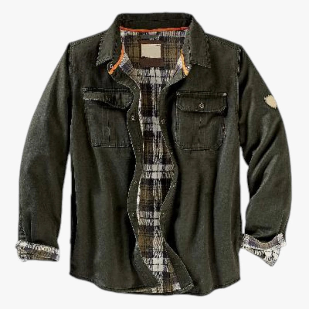 Herre Oversize Overgangsjakke med For
