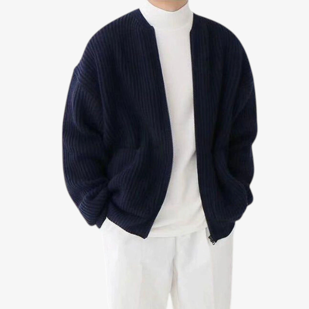 Herre Oversize Slim Fit Jakke med For