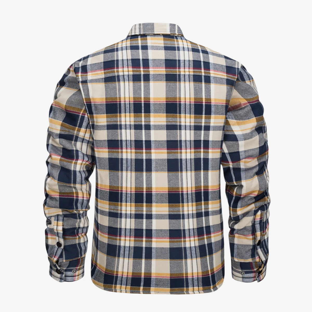 Herre Quiltet Slim Fit Vinterjakke med For